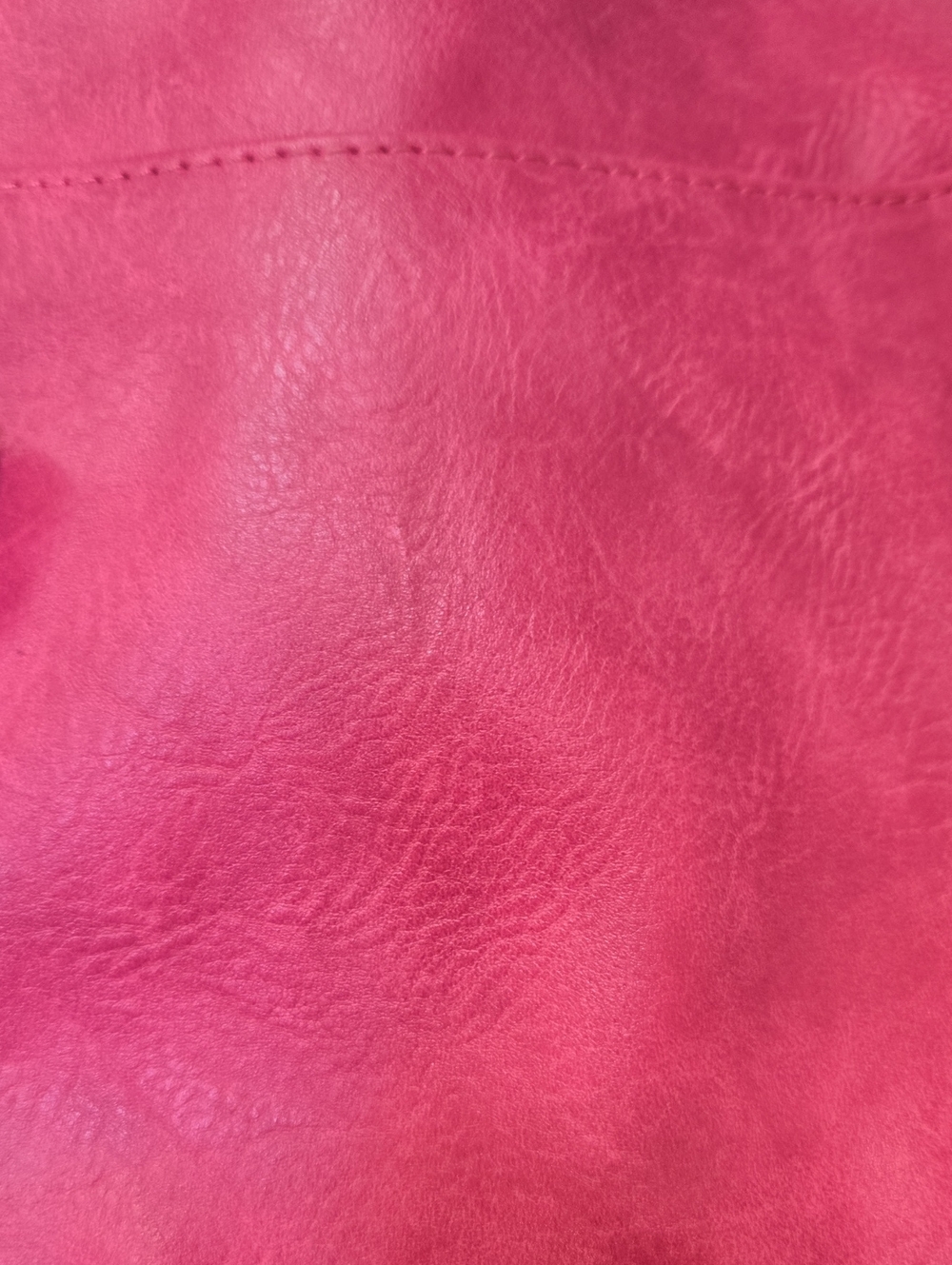 Ahdorned Pink Vegan Leather Crossbody Messenger Bag with Colorblock Strap - Picture 5 of 13